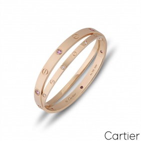 CARTIER Trinity Diamond 18k TriGold Bangle BraceletMTSJ128